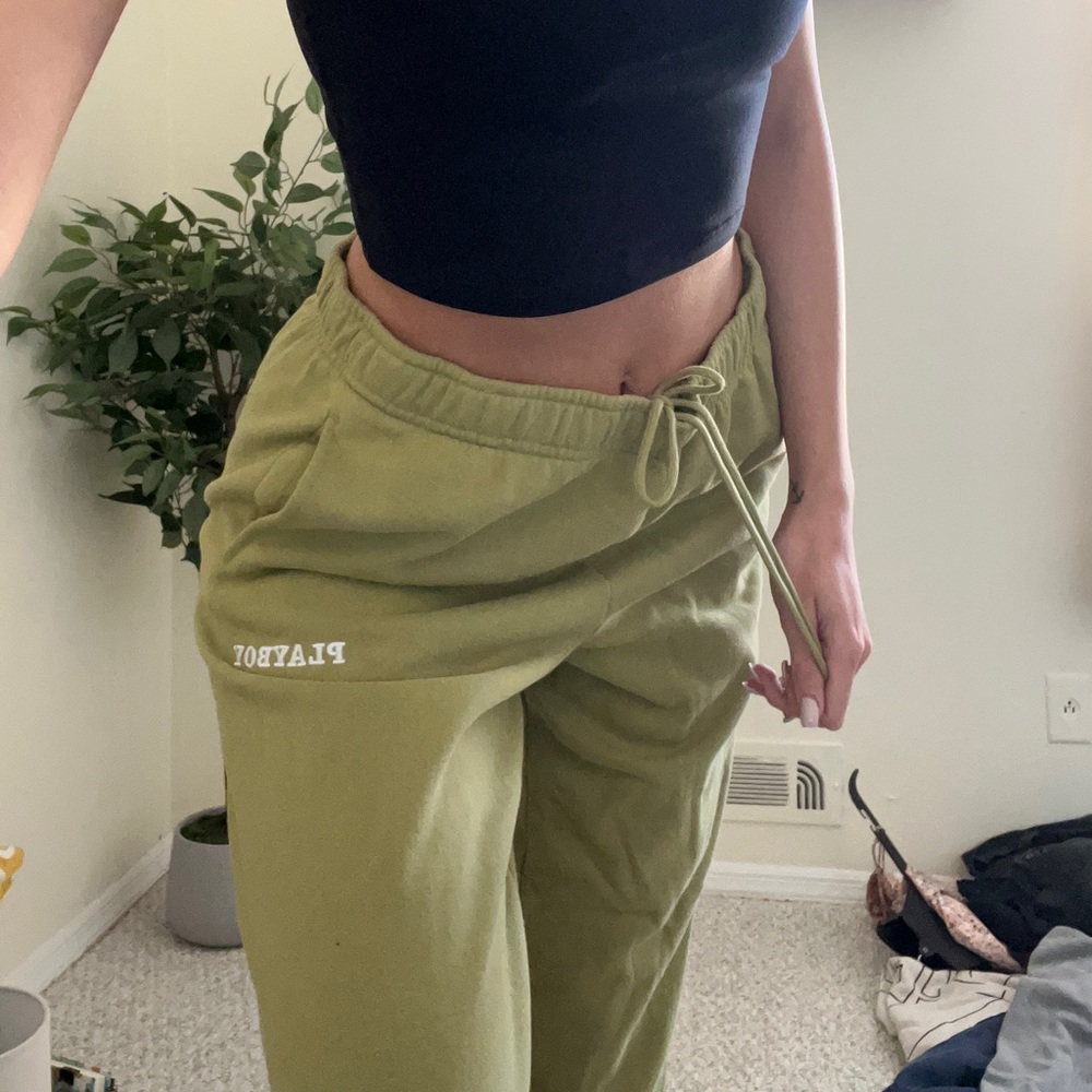 Green Playboy Jogger sweats